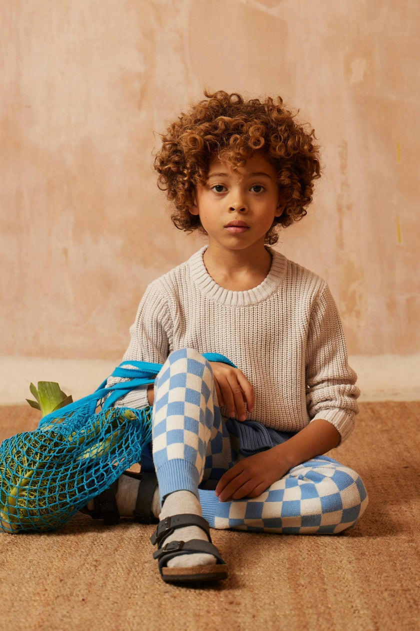 Boys Fisherman Jumper | Chalk