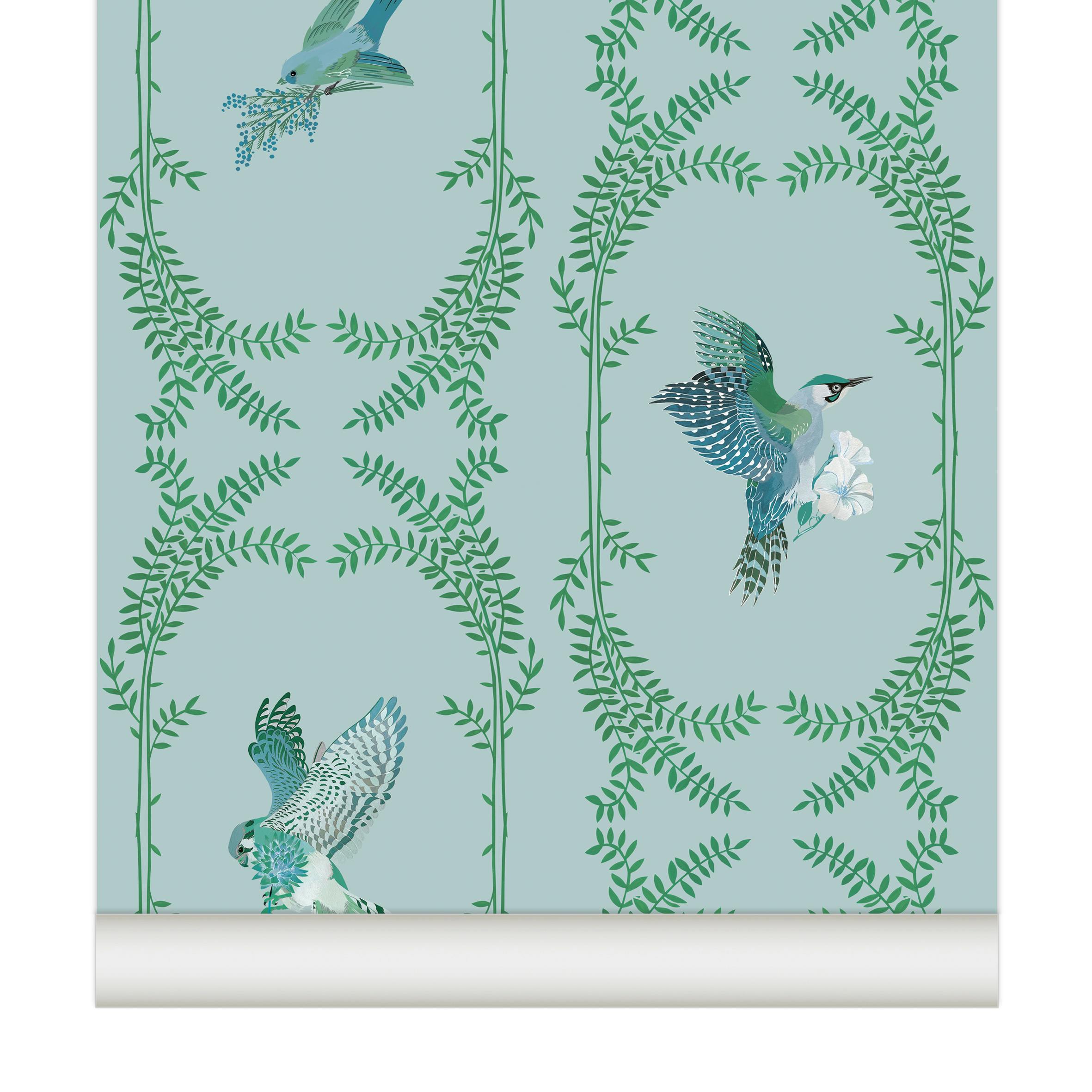 Papier peint ENVOLÉE coloris Menthe