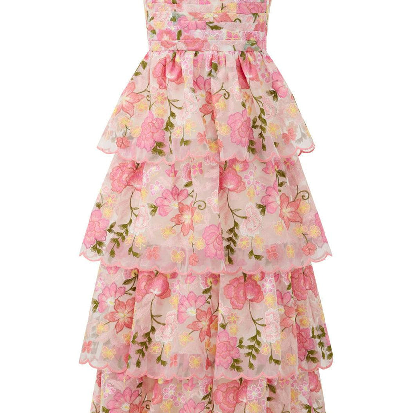 Avery Embroidered Maxi Dress