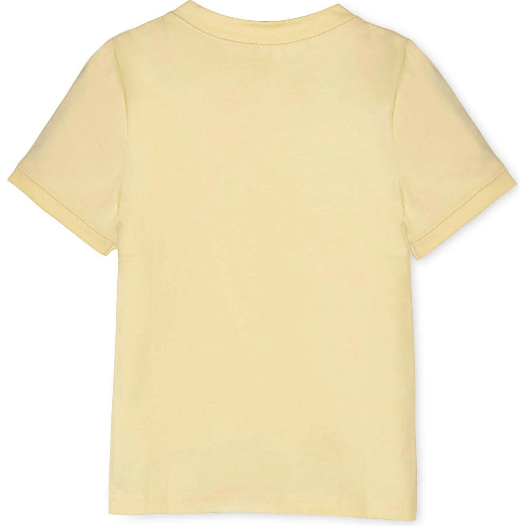 Organic Short Sleeve Henley Tee, Yellow