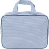 The Take It Tote in Navy Mini Stripe