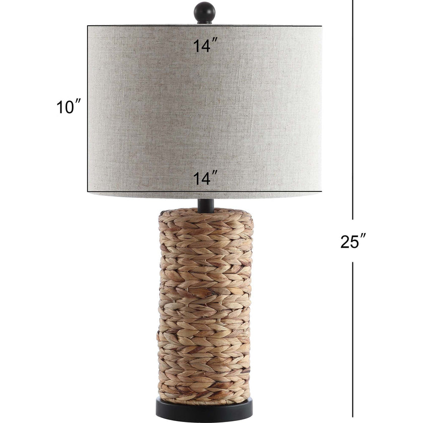 Elicia 25" 1-Light Water Hyacinth LED Table Lamp