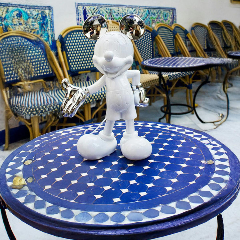 Mickey Mouse WELCOME White & Silver 12in