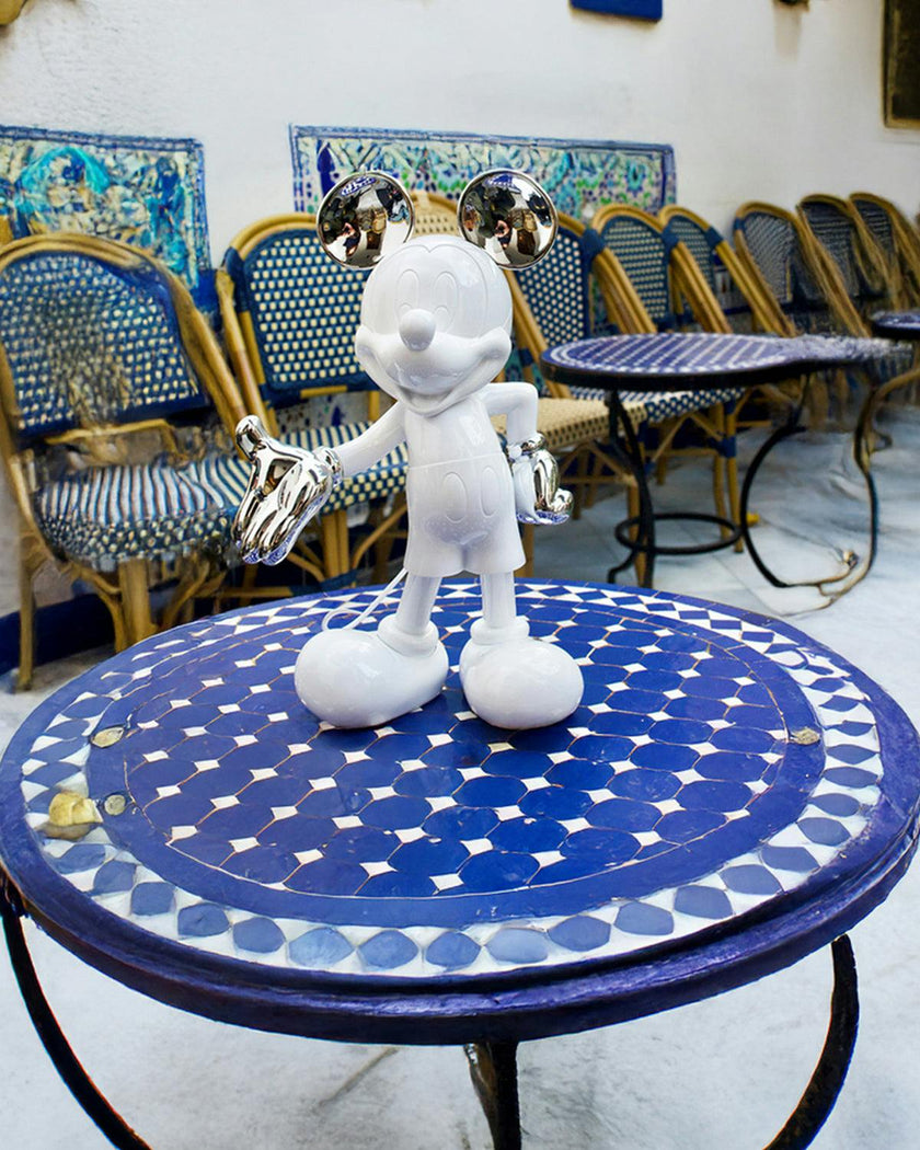 Mickey Mouse WELCOME White & Silver 12in