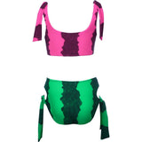 June Tie-Shoulder Sleeveless Two-Piece Bikini