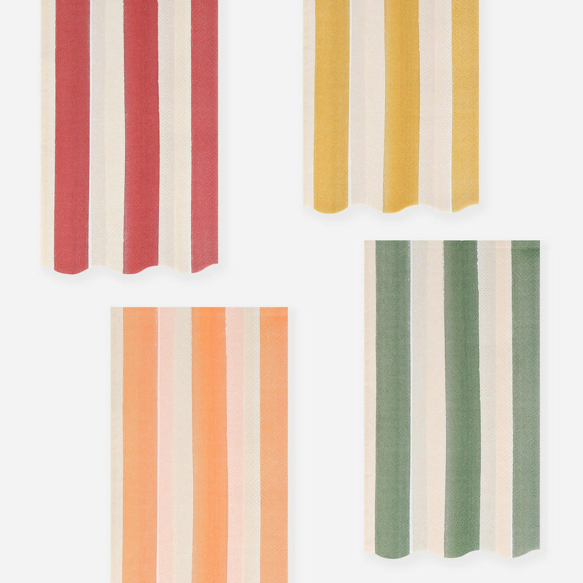 Fall Stripe Guest Towels