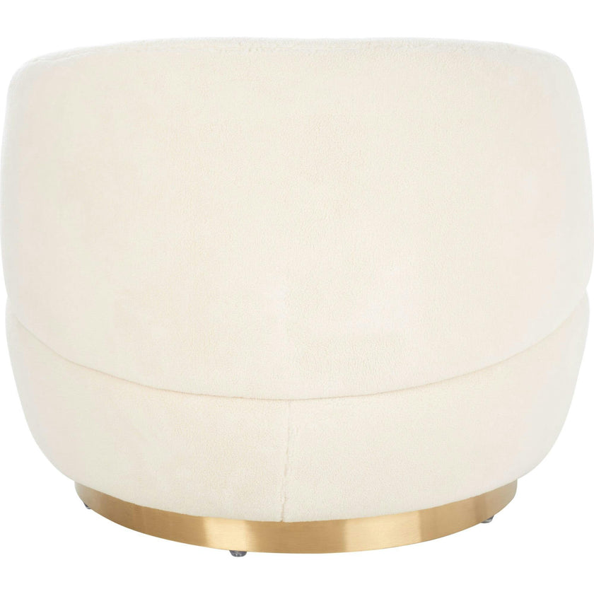 Flynn Faux Wool Swivel Chair