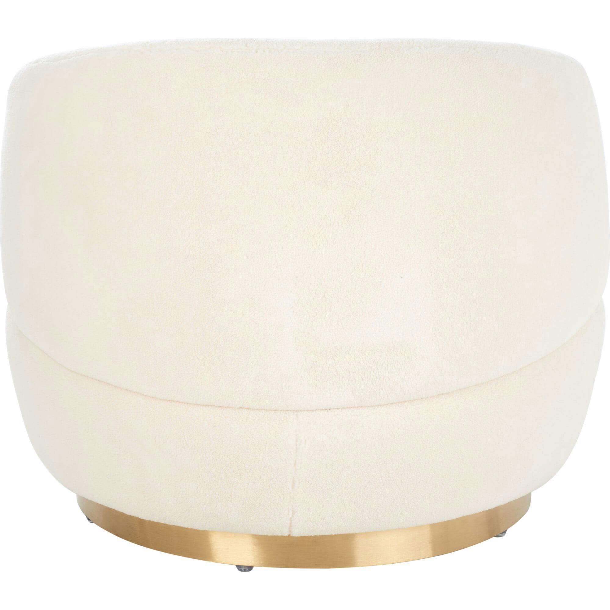 Flynn Faux Wool Swivel Chair