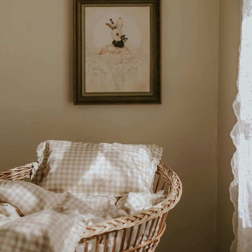 Picnic Gingham Baby Duvet Set, Prints