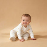 Organic 2-Way Zip Romper - Lemons