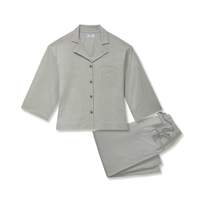 Women's Pima Olivia Set in Sage Geo
