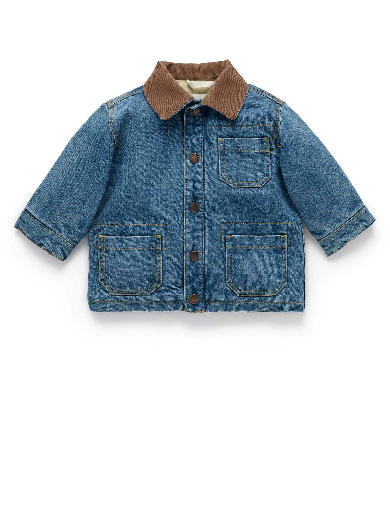 Denim Worker Jacket Mid Denim