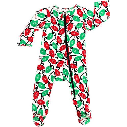 Zippered Footed Onesie, Multi