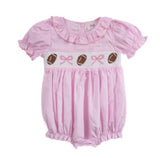 Football Pink Gingham - Allison Bubble