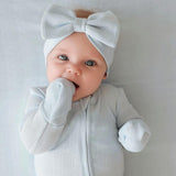 Soft Cloud Blue Pointelle Convertible One Piece