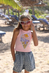 Ice Cream Gems Peach Tank