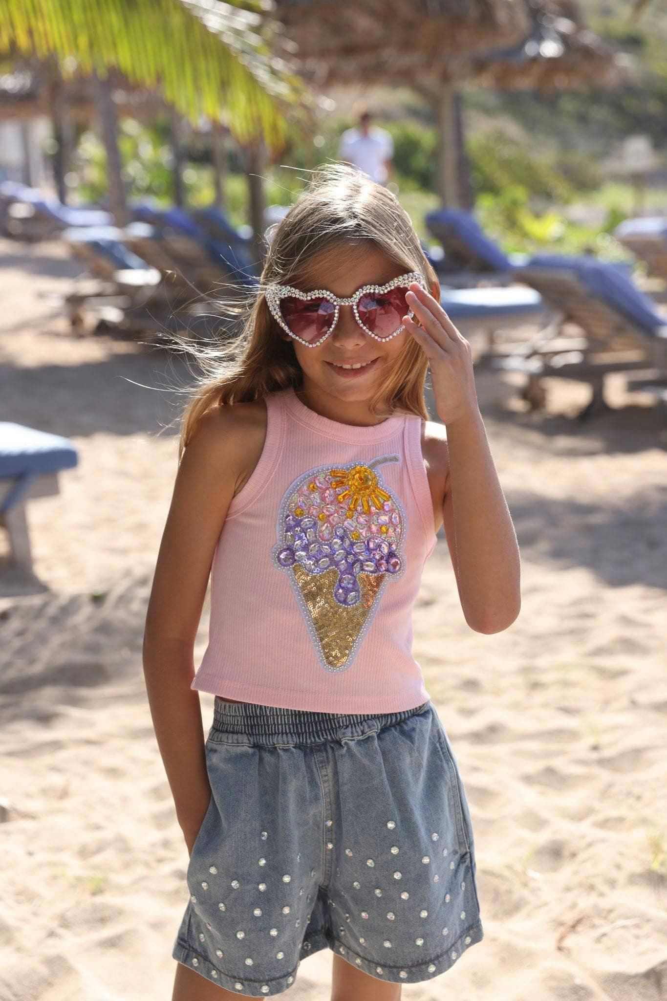 Ice Cream Gems Peach Tank
