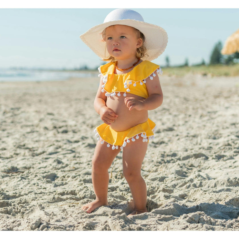 Hello Yellow Flounce Bikini