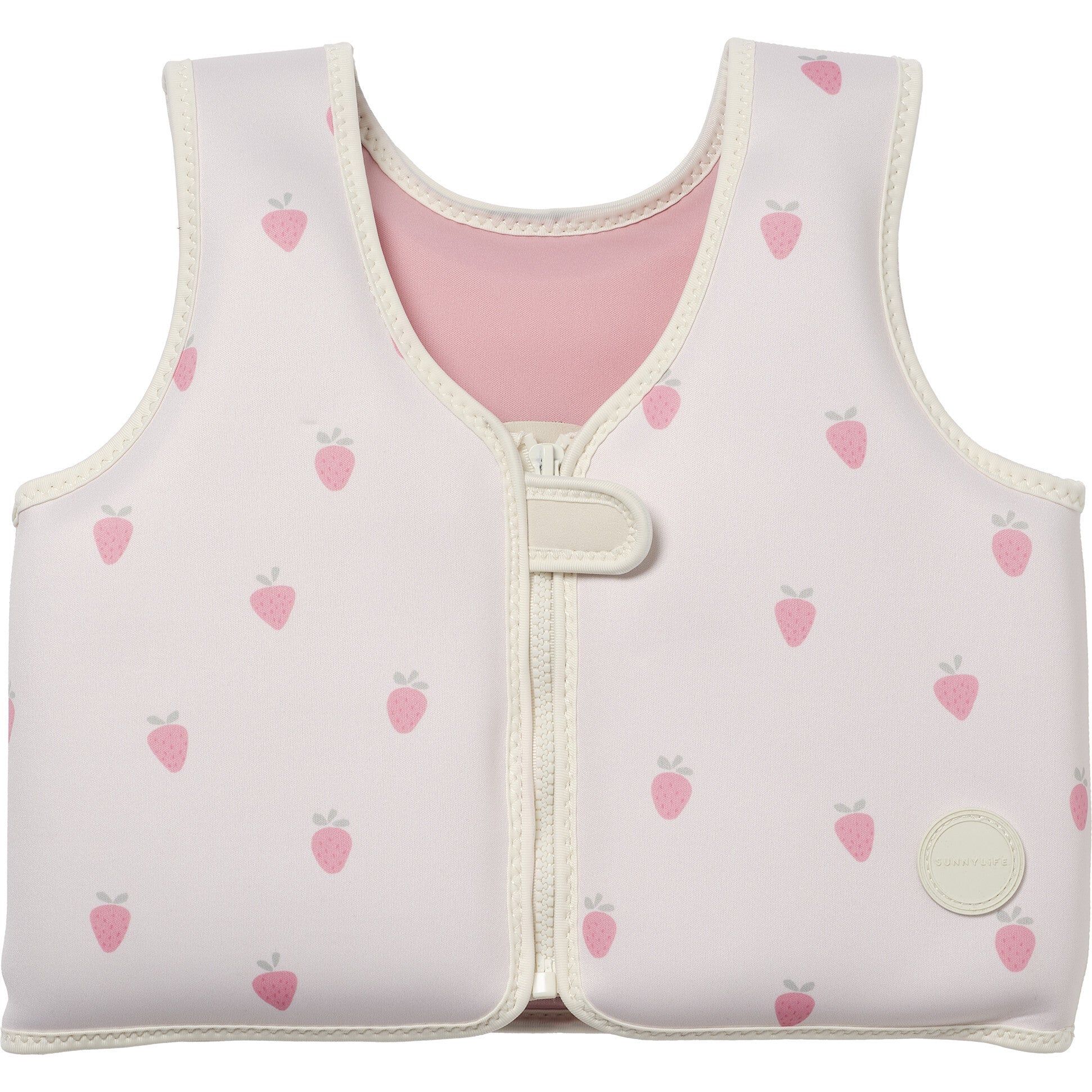 Kids Swim Vest: -6Y - Strawberry Sunshine