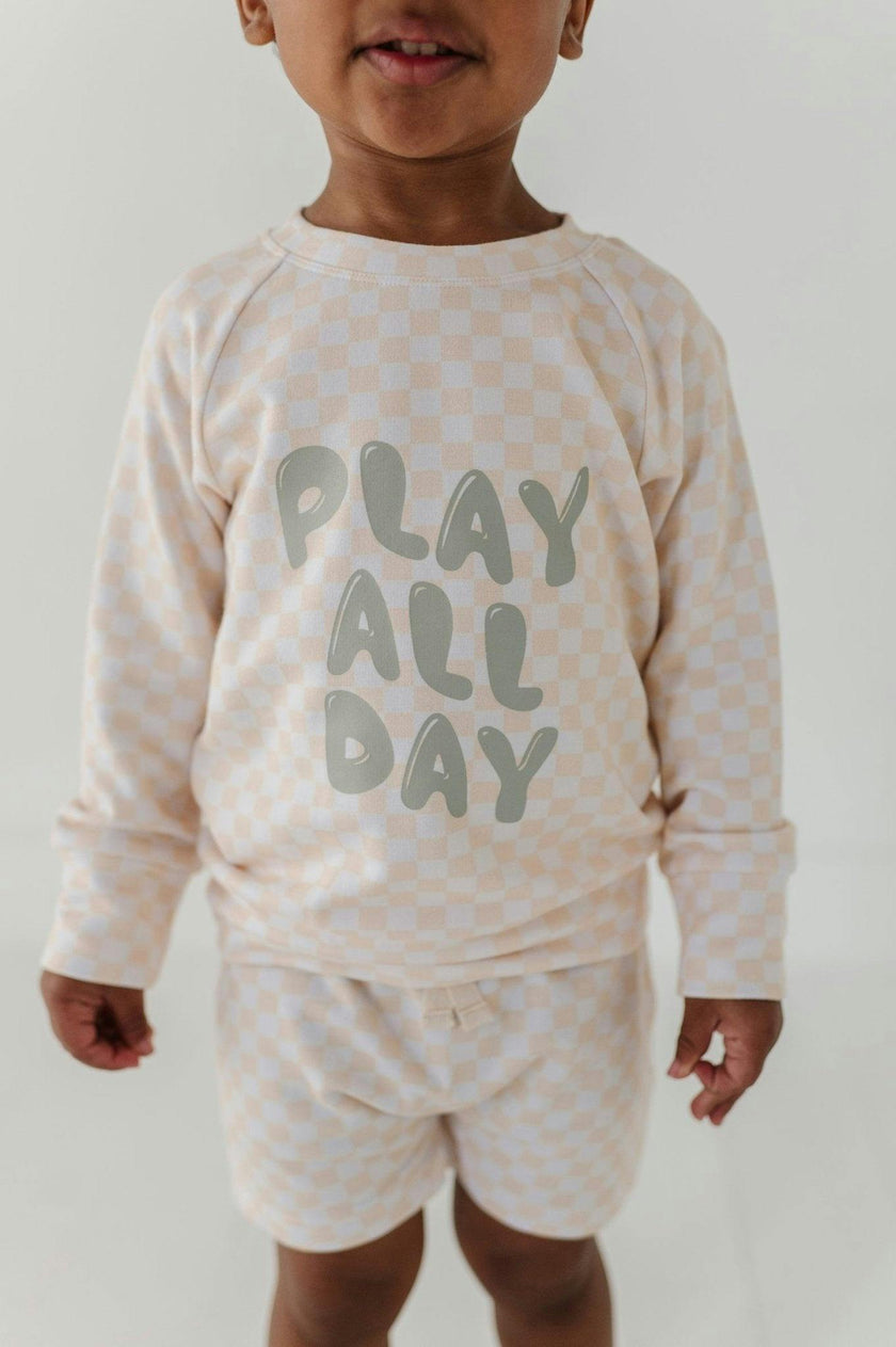Boys Raglan Sweatshirt in Dirt Bikes