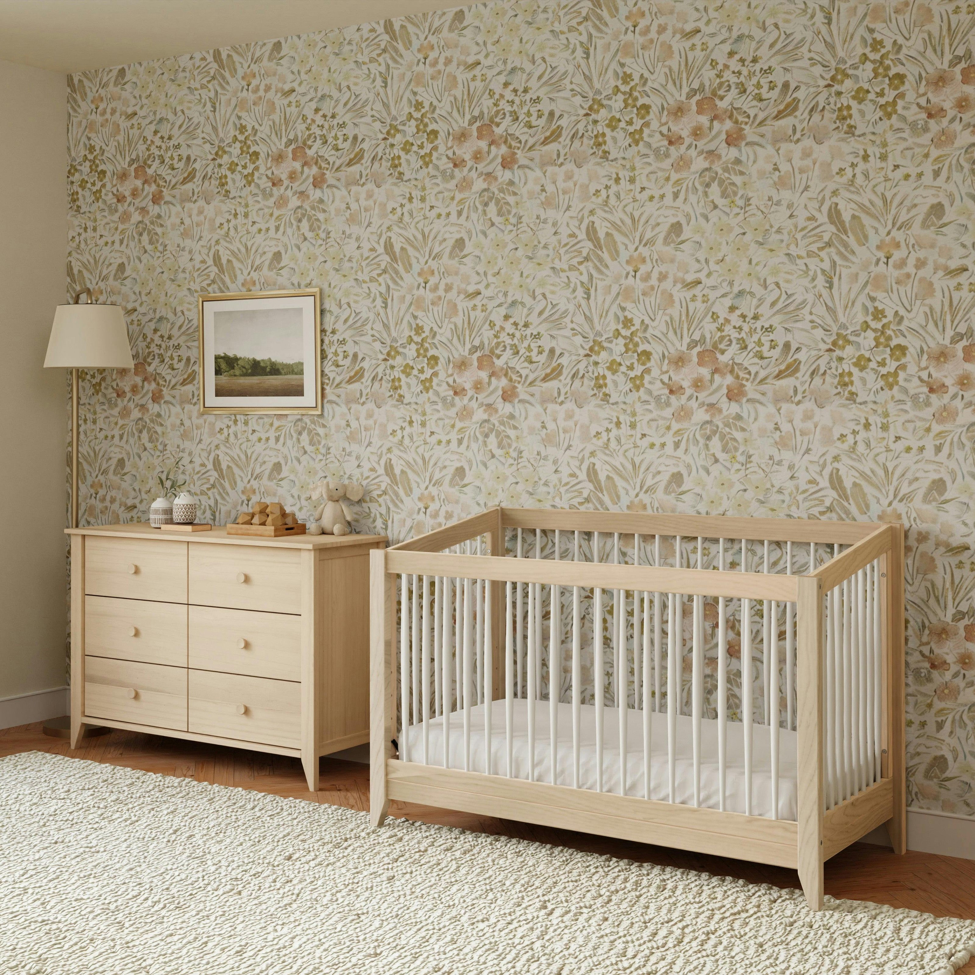 Babyletto Sprout 4-in-1 Convertible Crib with Toddler Bed Conversion Kit