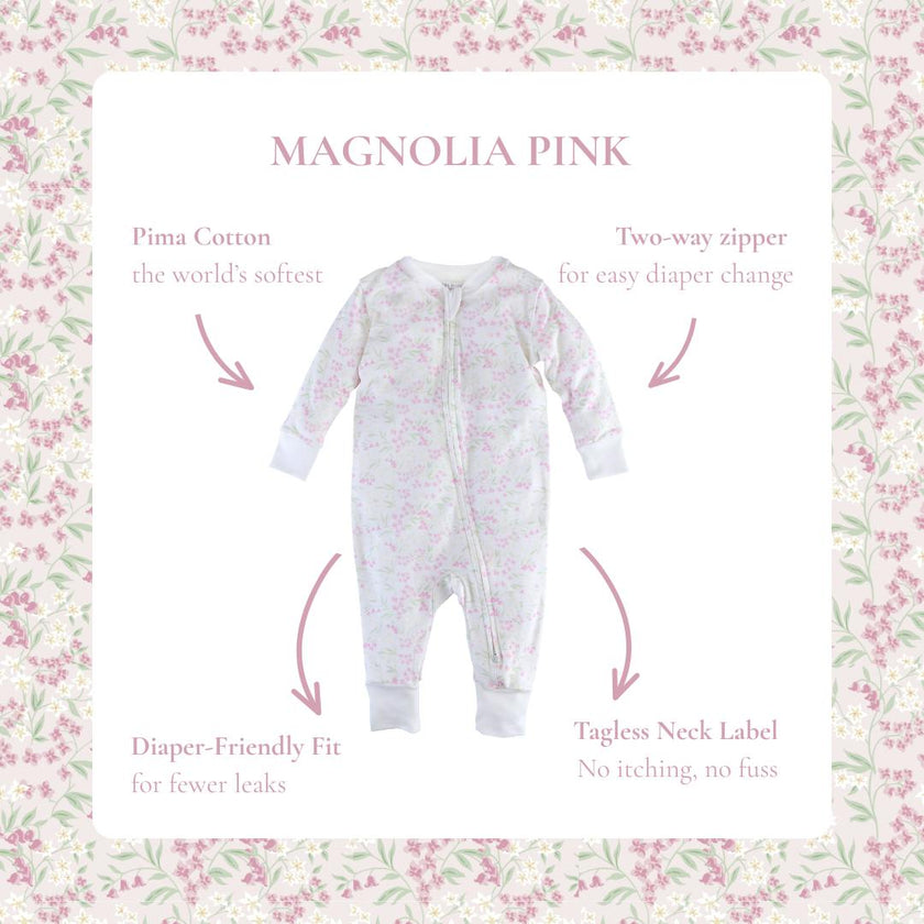 Zip up Pajama 2-Pack Hydrangea & Magnolia