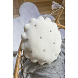 Round Knitted Biscuit Cushion