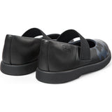 Duet Twins Leather Mary Jane Shoes, Black