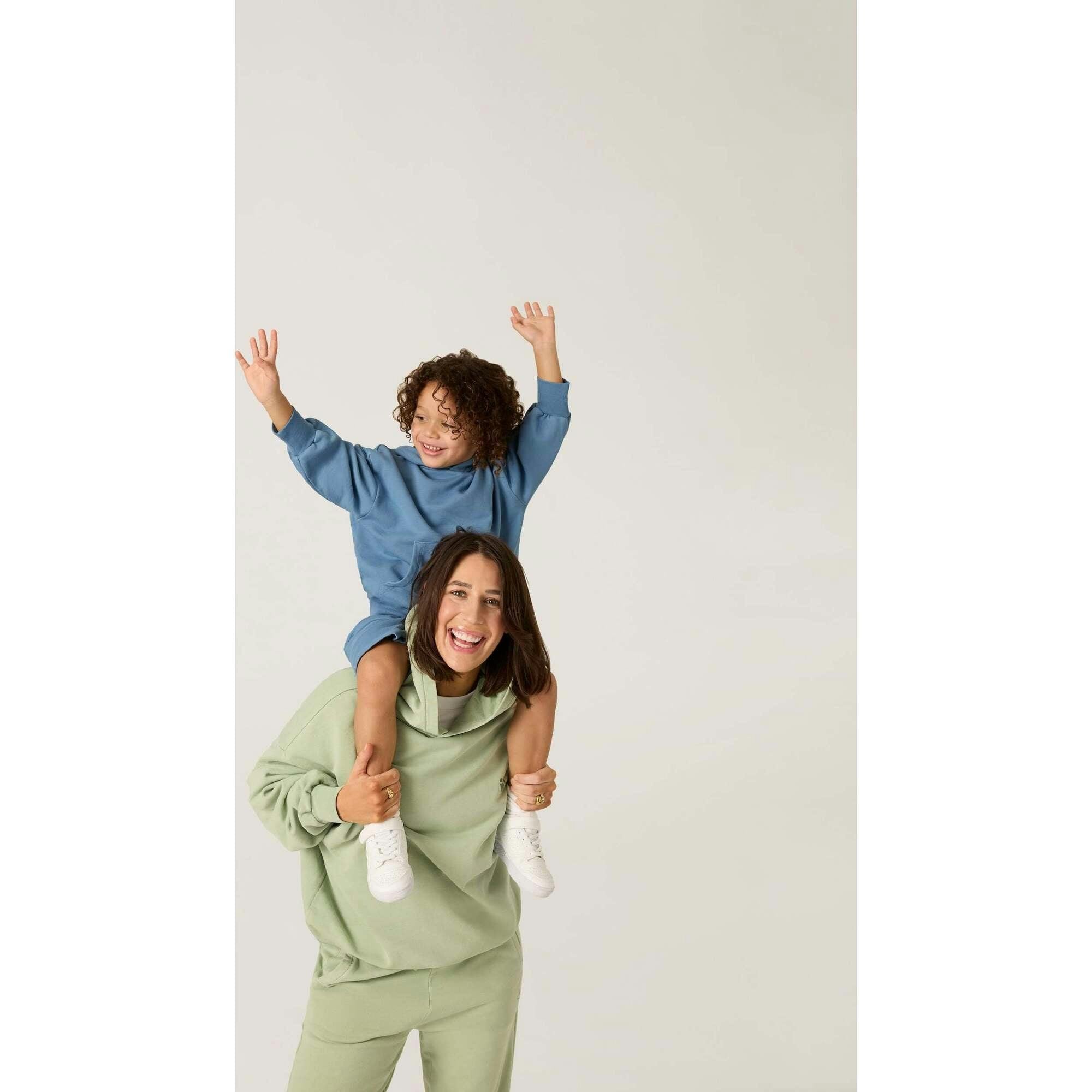 Adult Earth Day Natural Dye Pullover in Honeydew