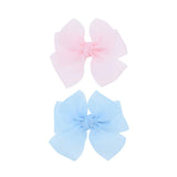 Multicolor Ribbon Bow Hairclip Set