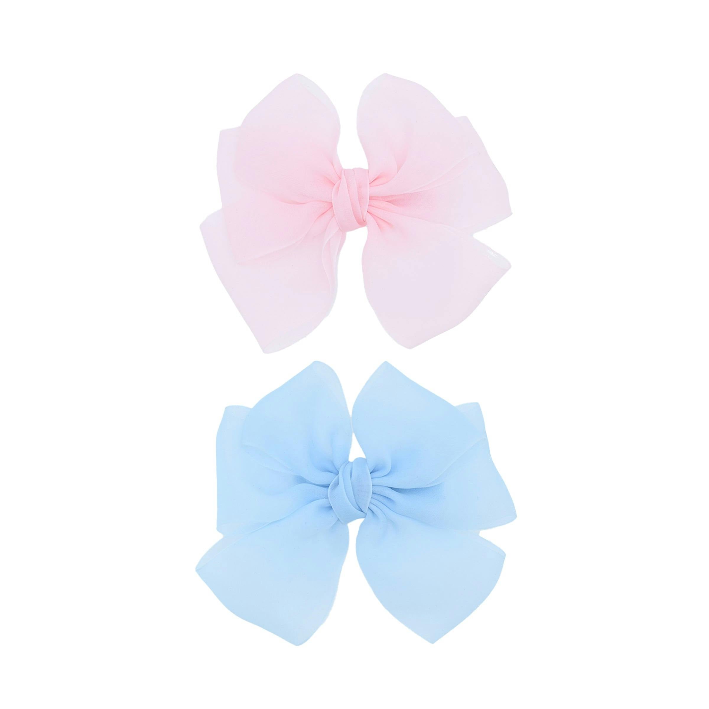 Multicolor Ribbon Bow Hairclip Set