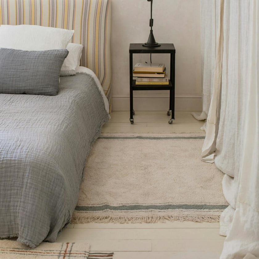 Gastro Washable Rug. Vintage Blue