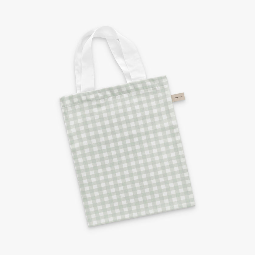 Picnic Gingham Crib Sheet - Green