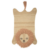 Kendi Lion Shaped Wool Accent Rug (23" x 36")