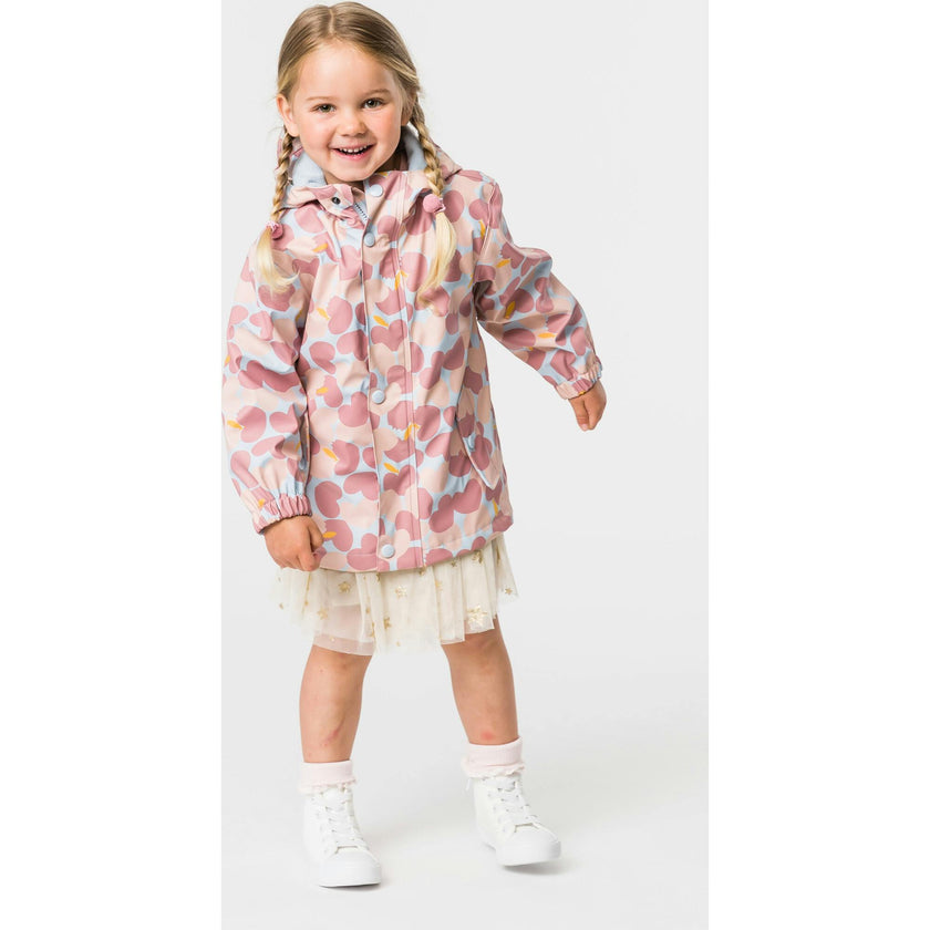 Recycled Waterproof Raincoat, Pink