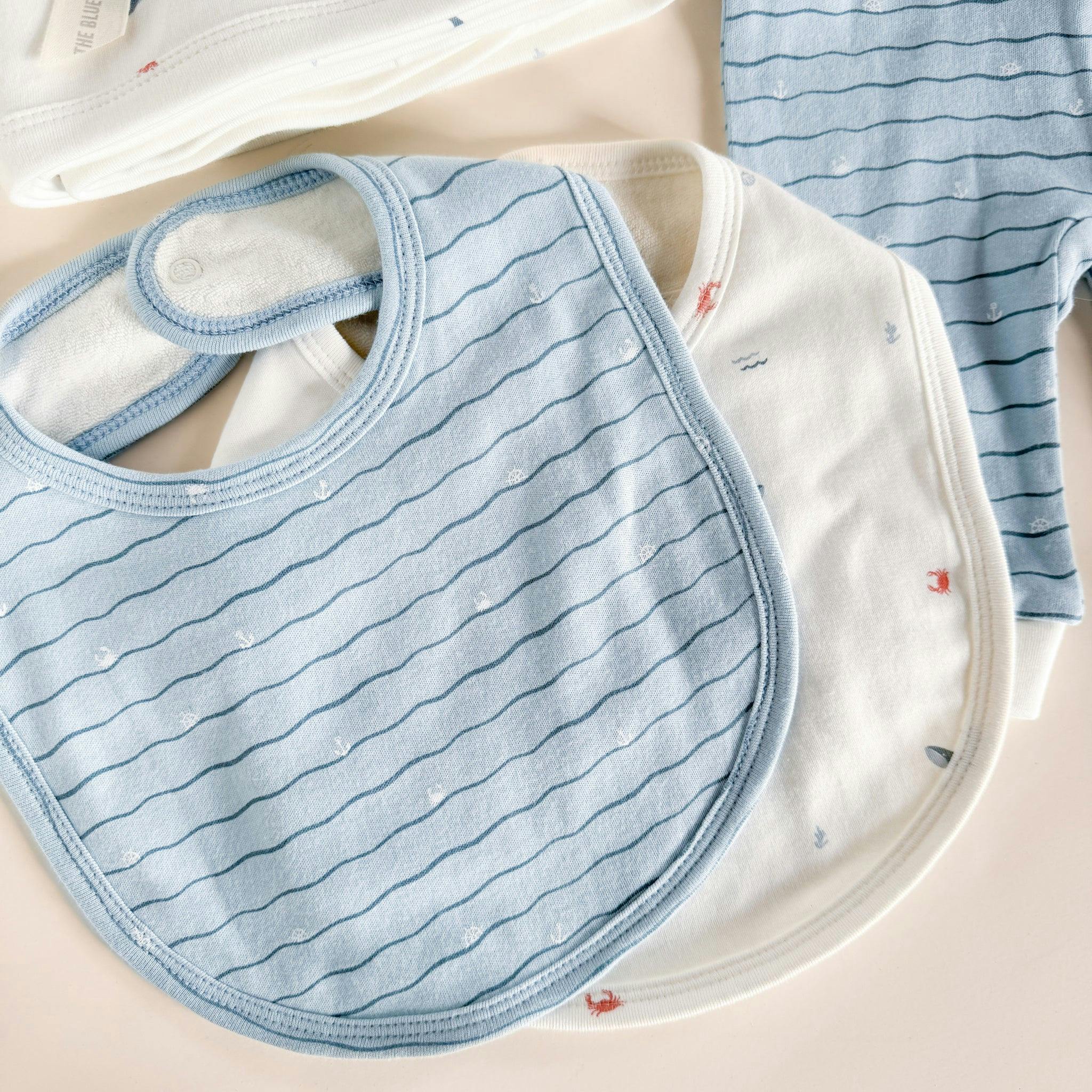 Layette Gift Set - Nautical and Waves
