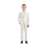 Cream 5 pc Shawl Lapel Suit