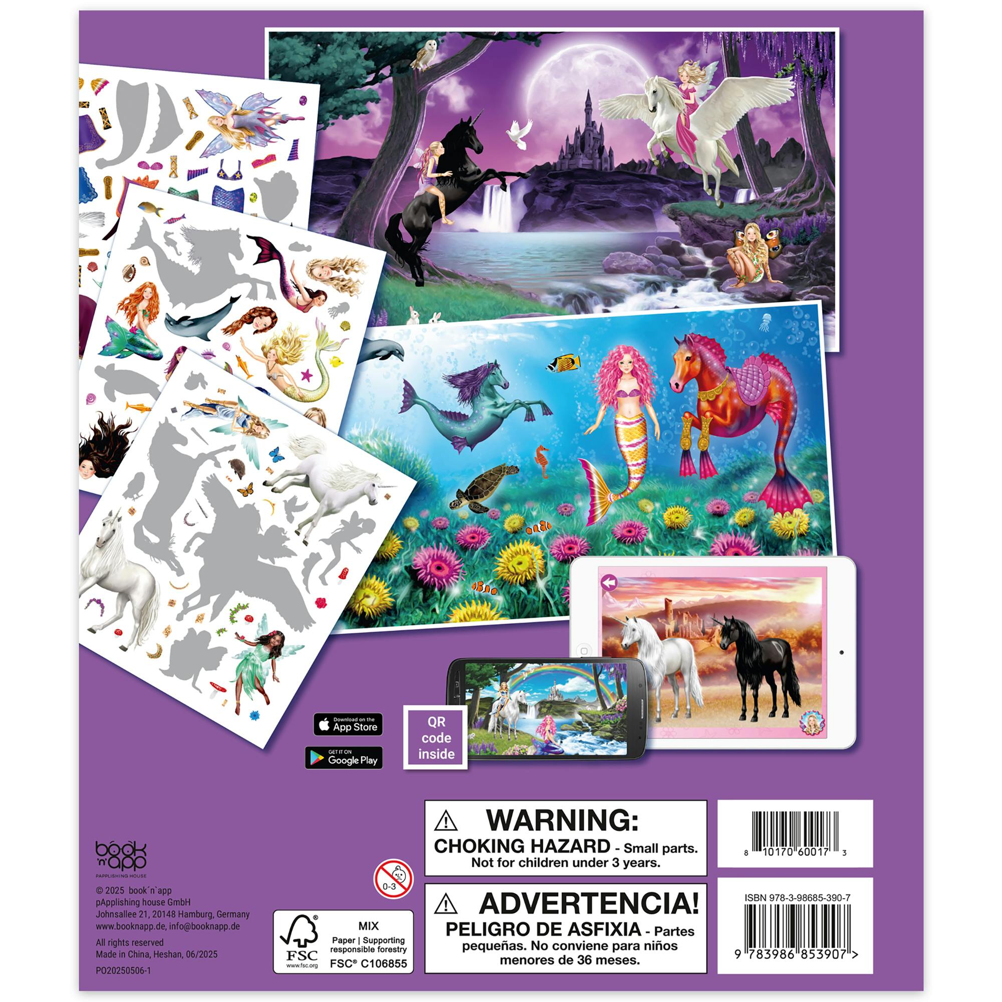 Panorama Sticker Book: Elves & Mermaids