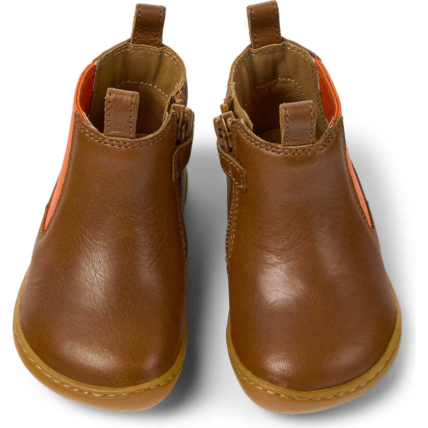 Kids Peu Leather Ankle Boots