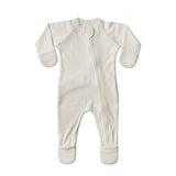 GROW WITH YOU FOOTIE | CLOUD — Bamboo Organic Cotton Blend, 0–6M