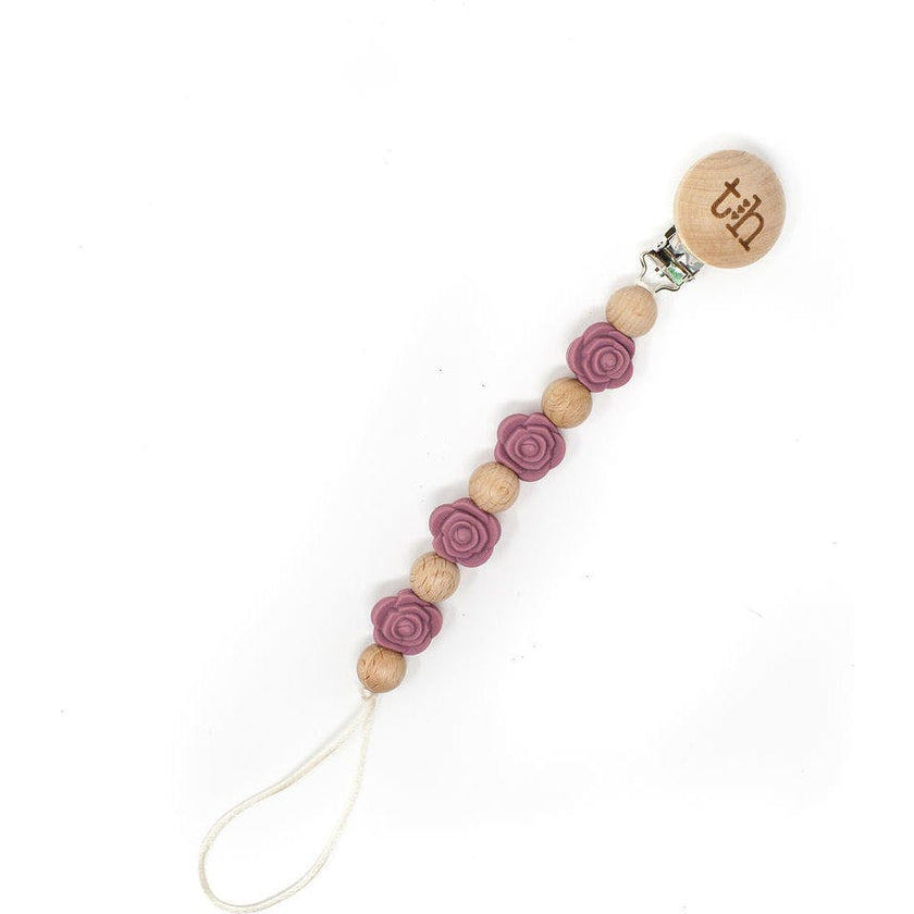 Grande Rosette Pacifier & Toy Clip