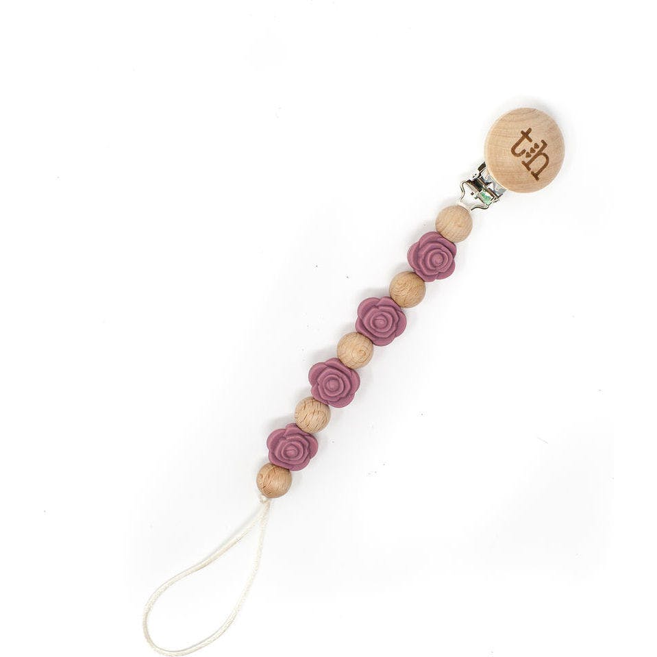 Grande Rosette Pacifier & Toy Clip