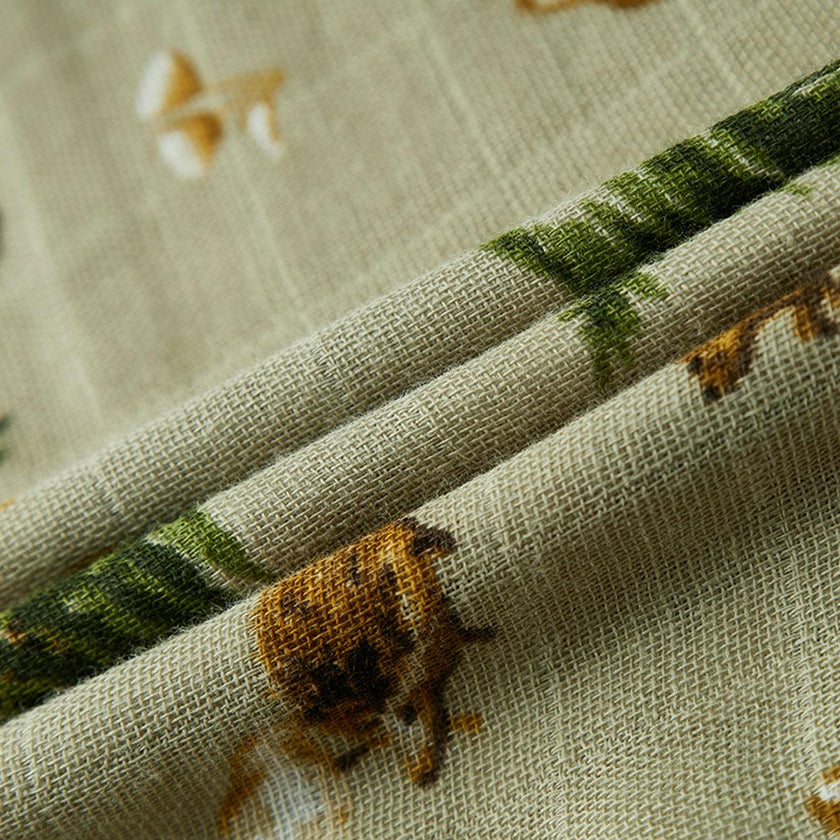 Forest Party Contour Four Layer Burp Cloth