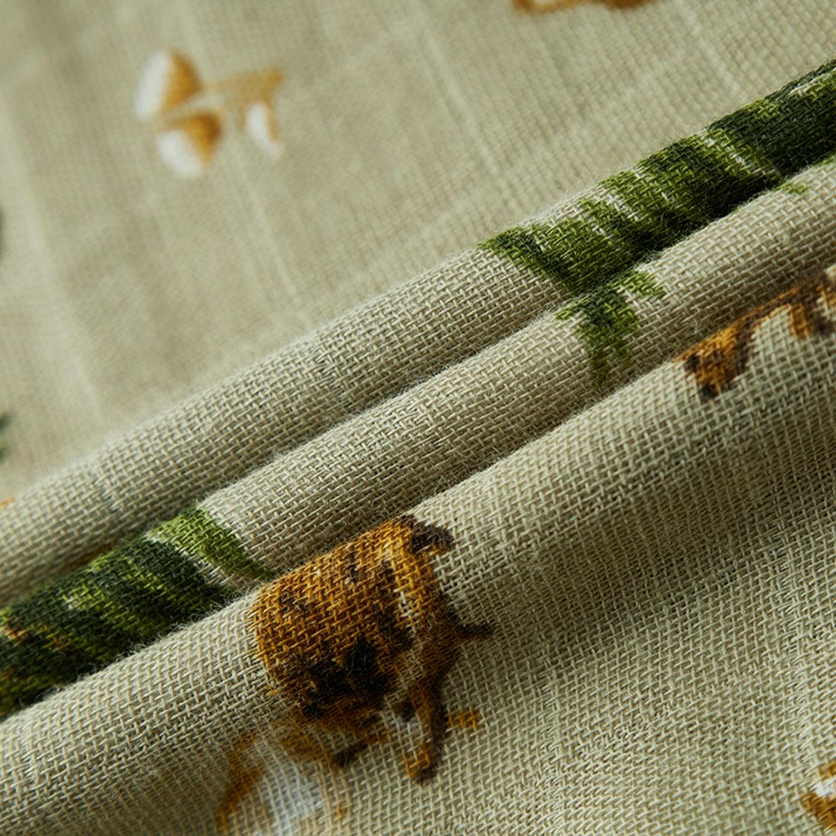 Forest Party Contour Four Layer Burp Cloth