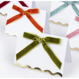 Thanksgiving Velvet Bow Place Cards