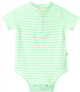 NEON GREEN RAGLAN Jersey Onesie