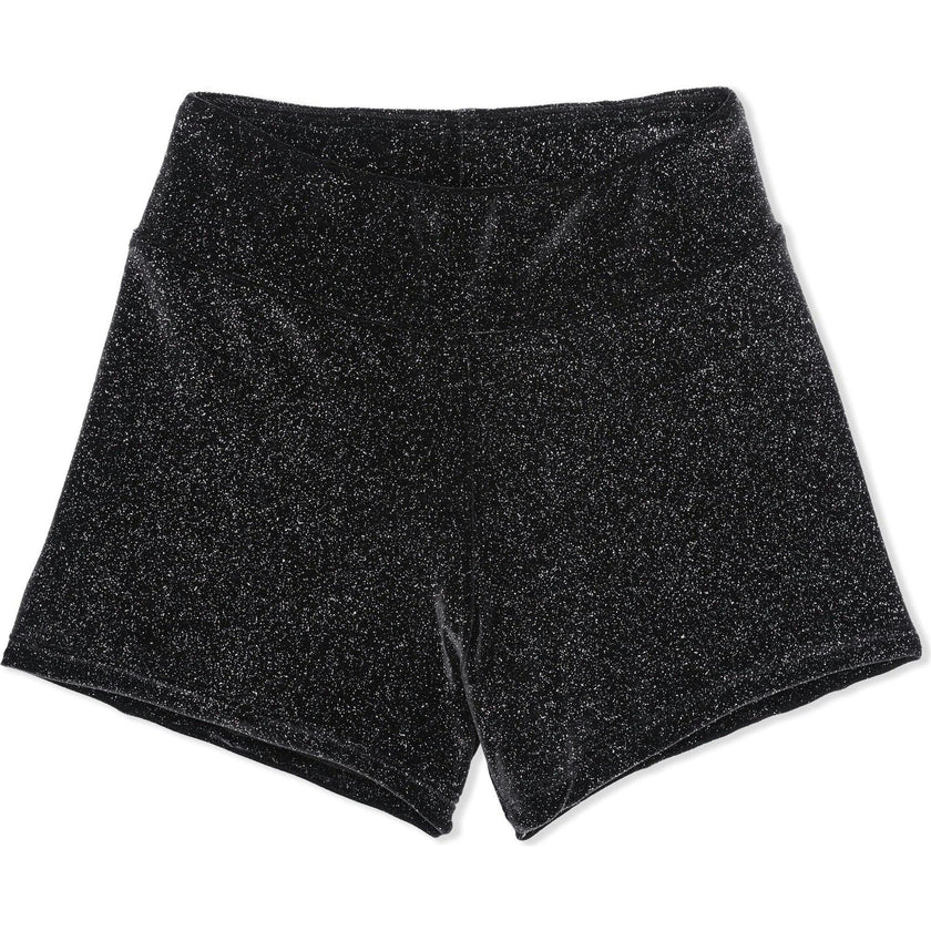 Sparkle Velvet Black Short, Black