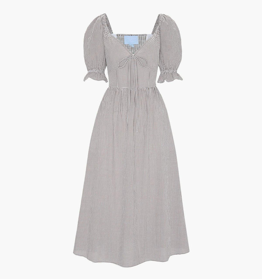 The Ophelia Dress - Chocolate Gingham