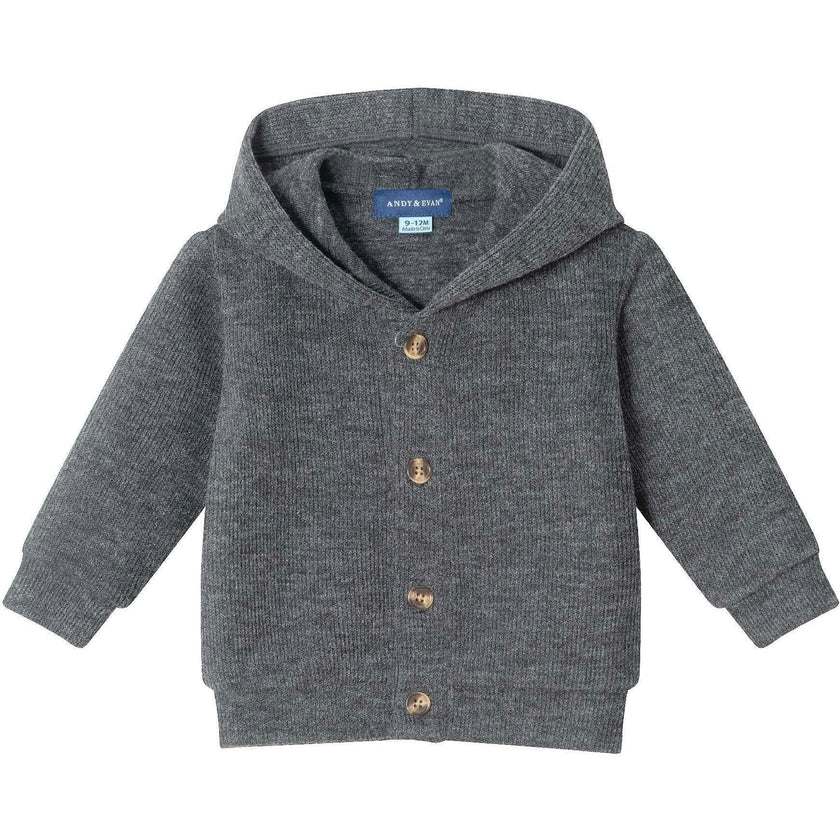 Infant 3-Piece Hooded Cardigan & Cord Set