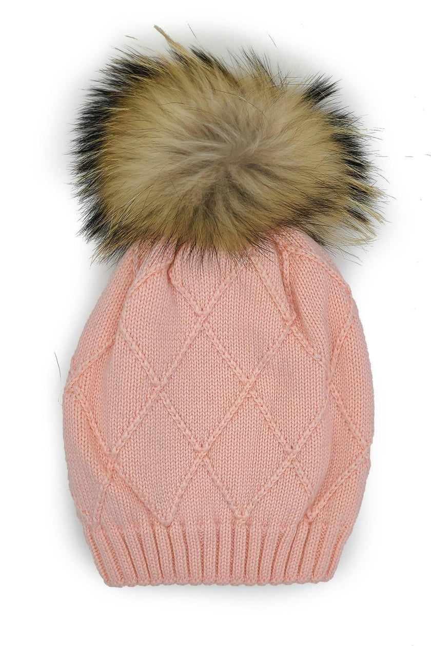 Chunky Knit Hat (Snap On Pom Sold Separately)